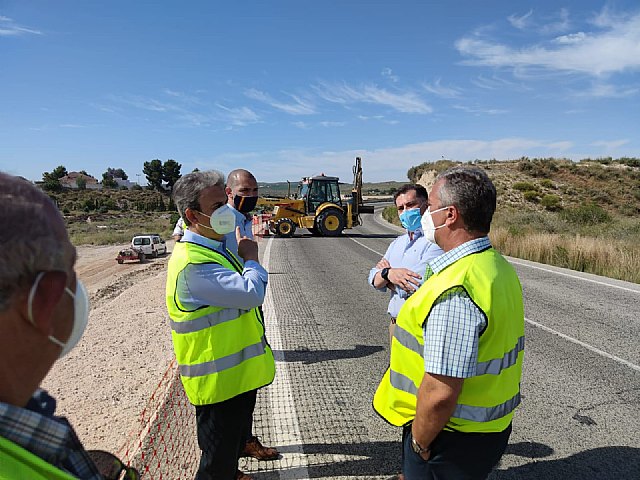 Refuerzan la seguridad de la carretera regional que une los municipios de Molina de Segura y Fortuna