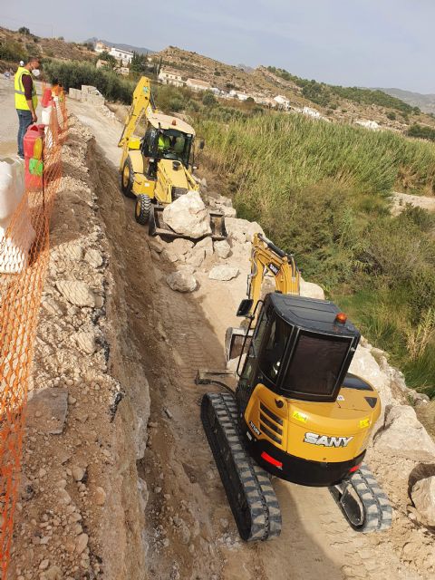 La Comunidad trabaja en mejorar la seguridad vial dos carreteras regionales, que discurren por Fortuna,dañadas por la dana