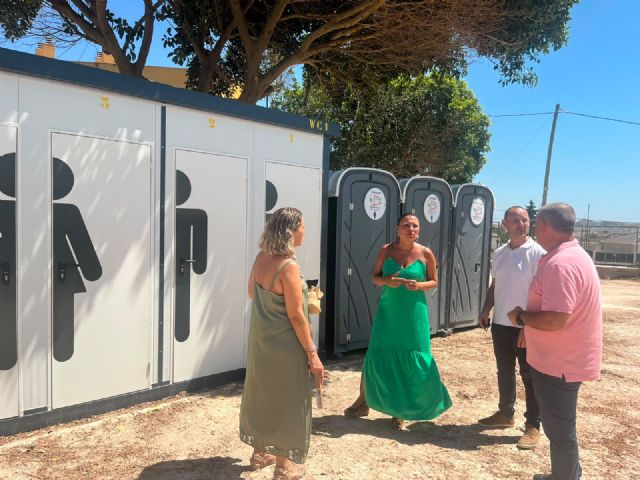 Fortuna instala contenedores para el reciclaje y refuerza la limpieza durante las Fiestas de San Roque