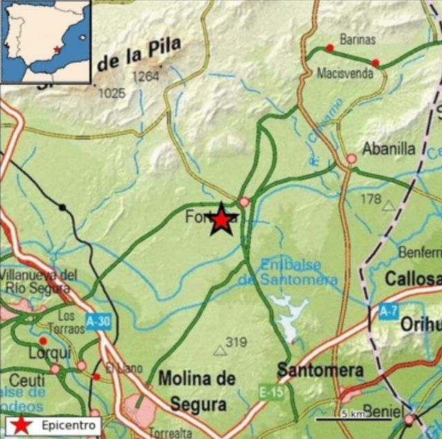El 1-1-2 recibe 9 llamadas informando de un nuevo movimiento sísmico, ocurrido esta tarde