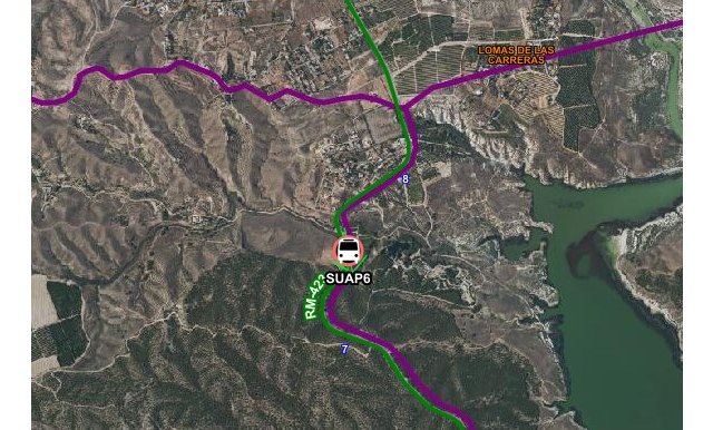 Accidente de tráfico en la RM-423, en Fortuna