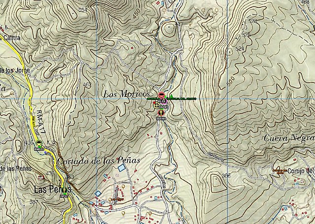 Incendio forestal en la Sierra del Baño en Fortuna