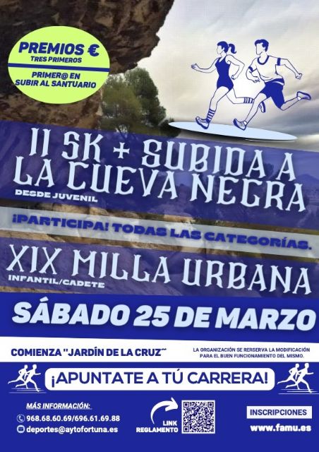 Este sábado, Fortuna vuelve a conjugar su clásica milla con la subida a la Cueva Negra