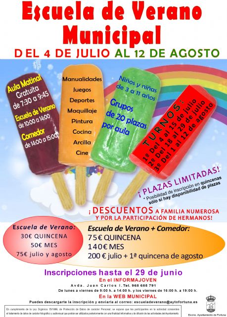 Escuela de Verano 2016 en Fortuna