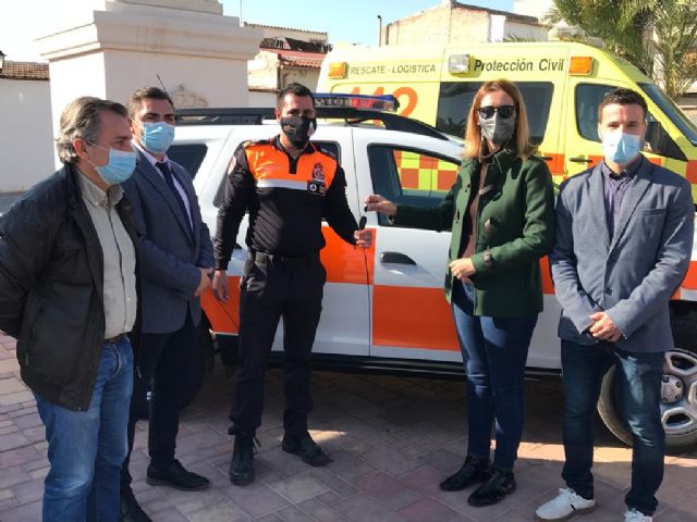 Los voluntarios de Protección Civil de Fortuna cuentan con un nuevo vehículo para sus intervenciones